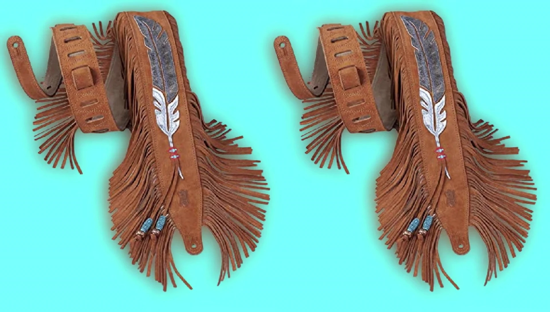 Close-up of the Levy's MS17 Aifu strap's embroidered design