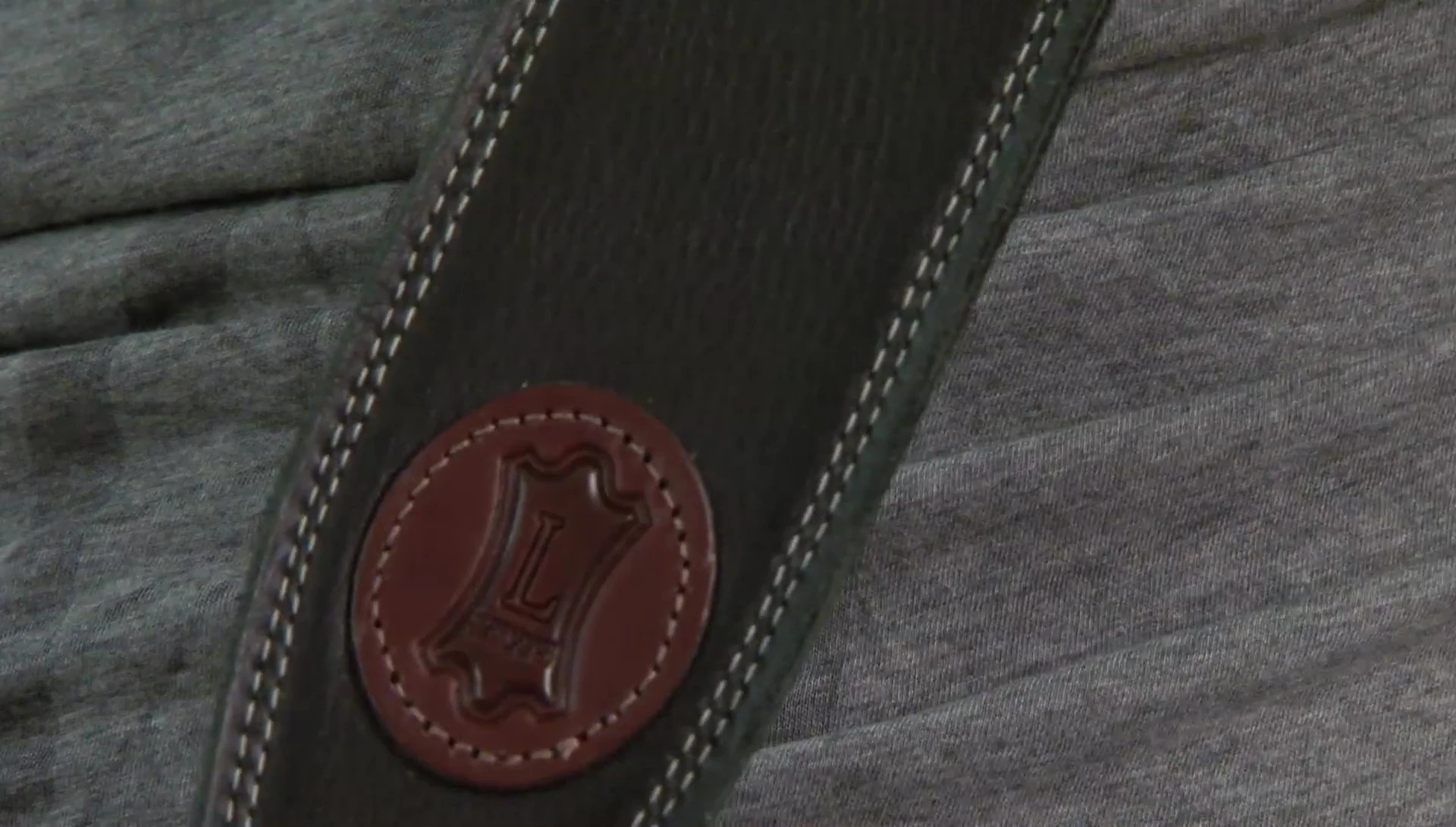 The M17 Black Strap showing its soft leather material.