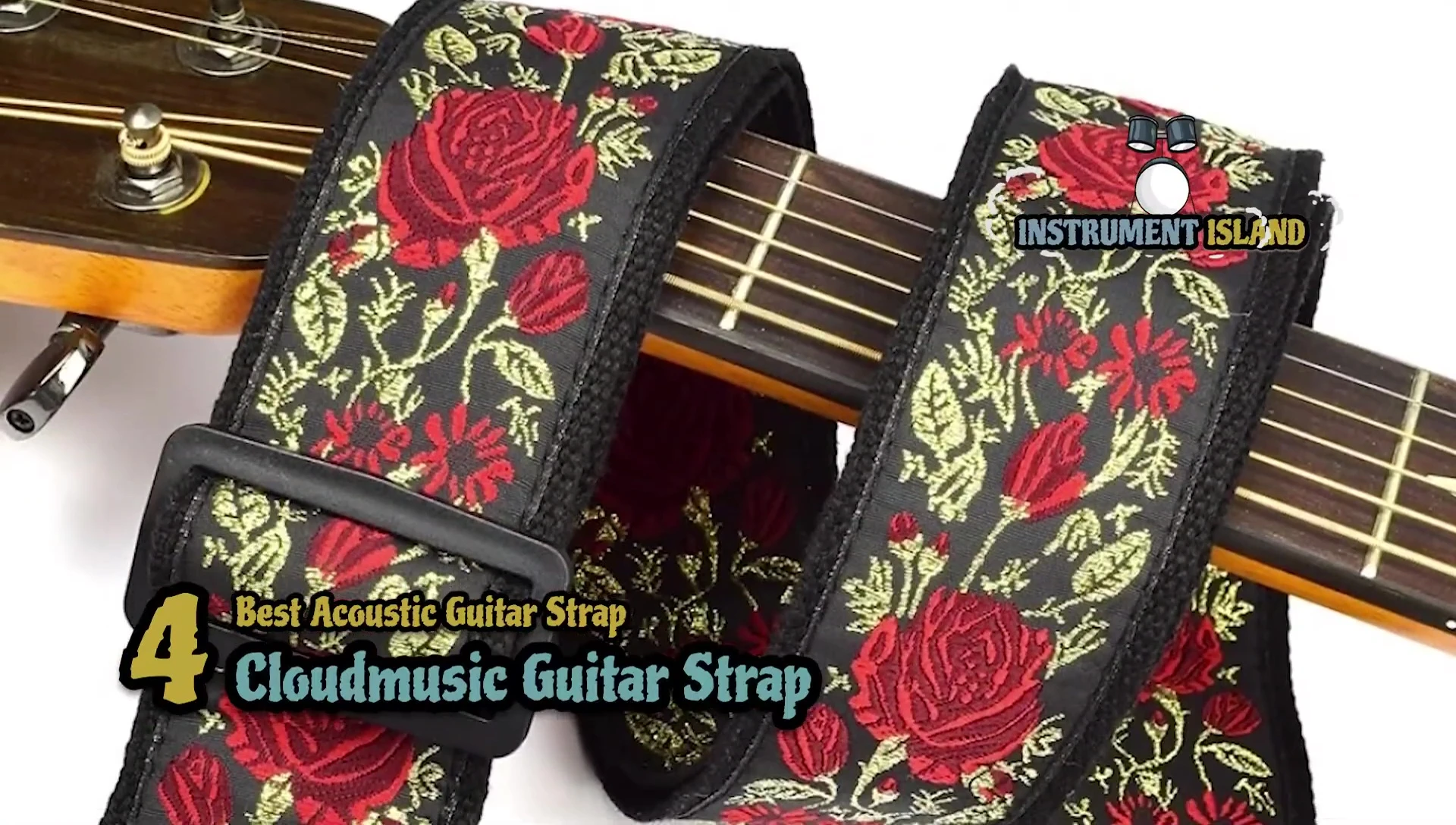 Person wearing the Cloud Music Guitar Strap, highlighting its comfort.