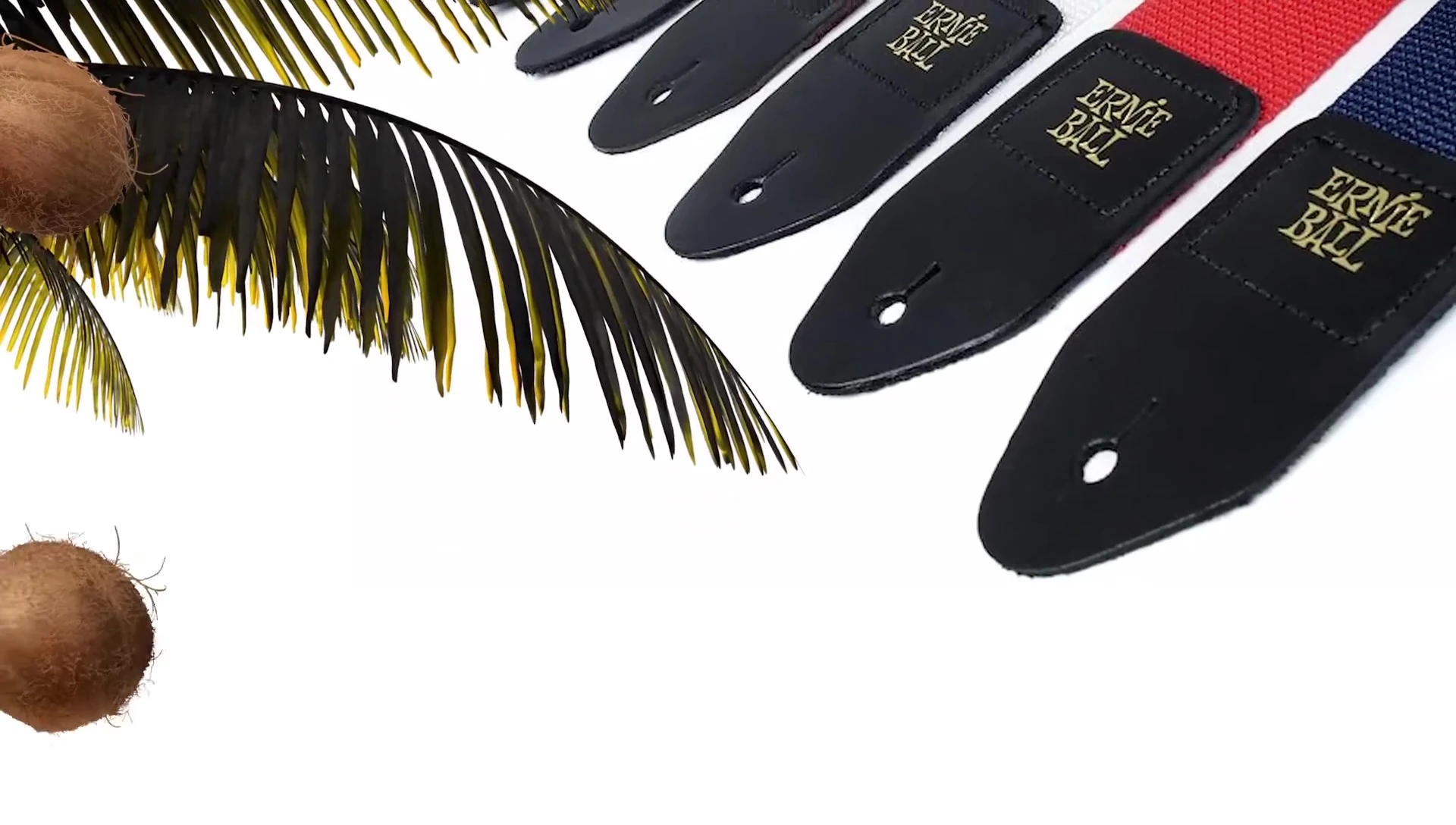 The Ernie Ball Black Polypro Guitar Strap showcasing its simple yet durable design.