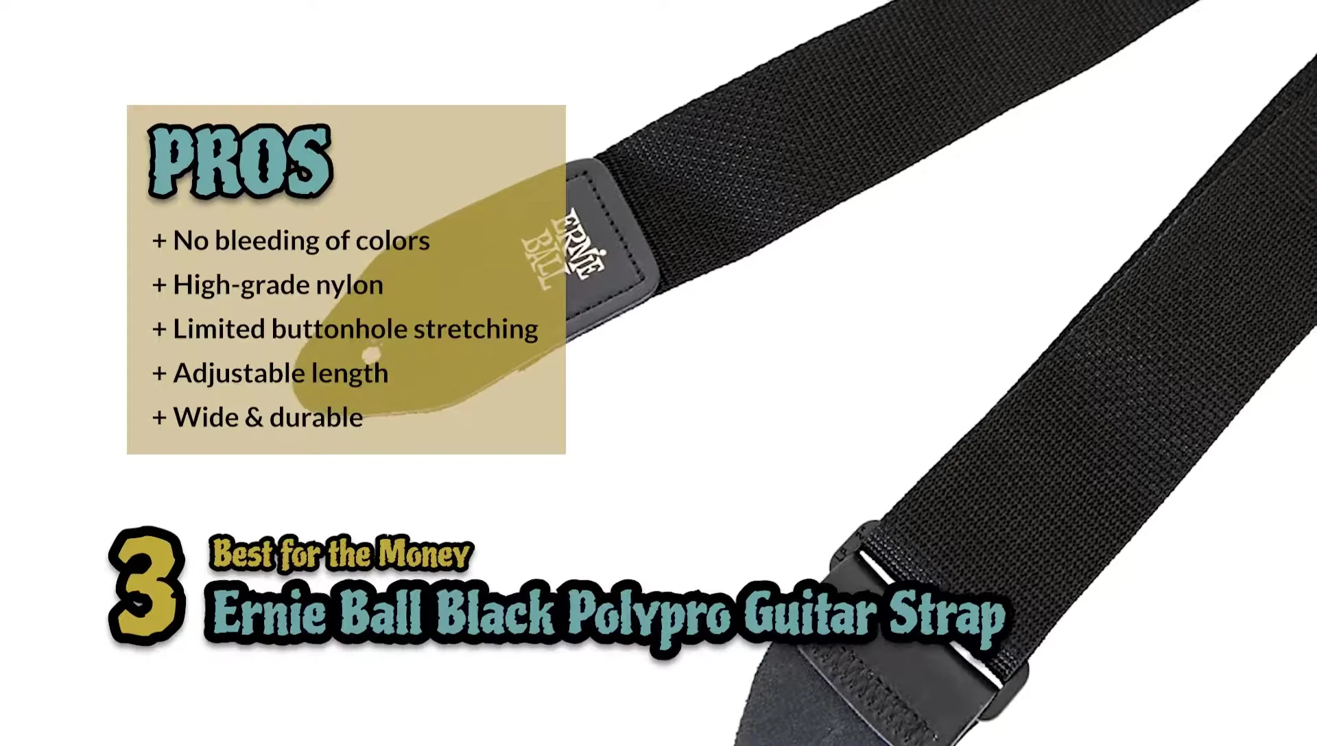 Close-up on the strap material highlighting its durability.