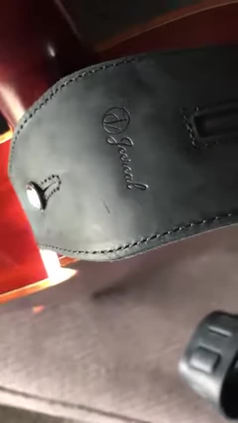 Close-up of the strap showing the stitching details