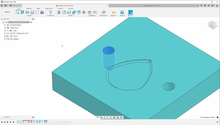 Add alignment pins to both mold halves for accurate alignment and easy separation.