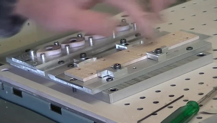 Carve the top side of the picks.