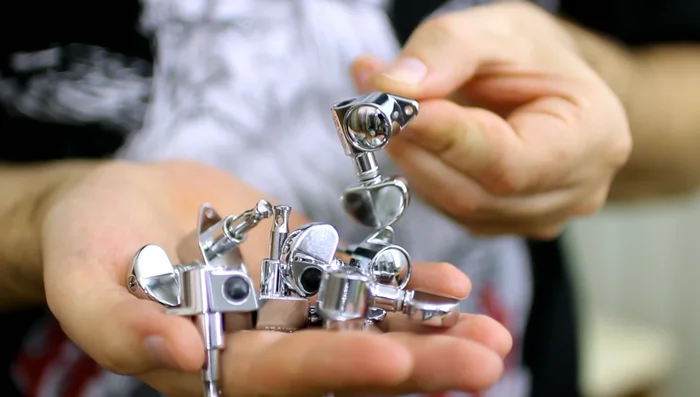 Clean the guitar headstock and fretboard.