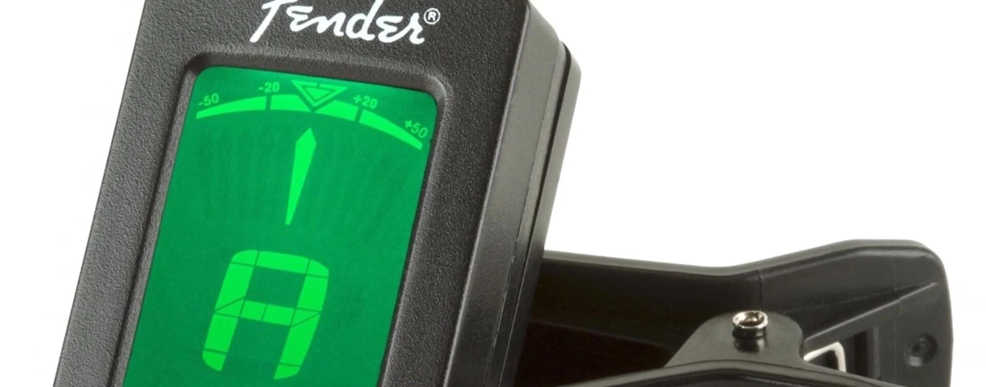 Fender FT-004 tuner showcasing its compact design