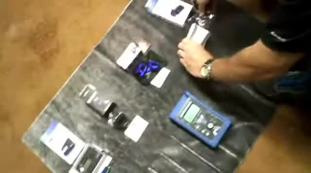 Close-up of the Snark tuner, emphasizing its small size.