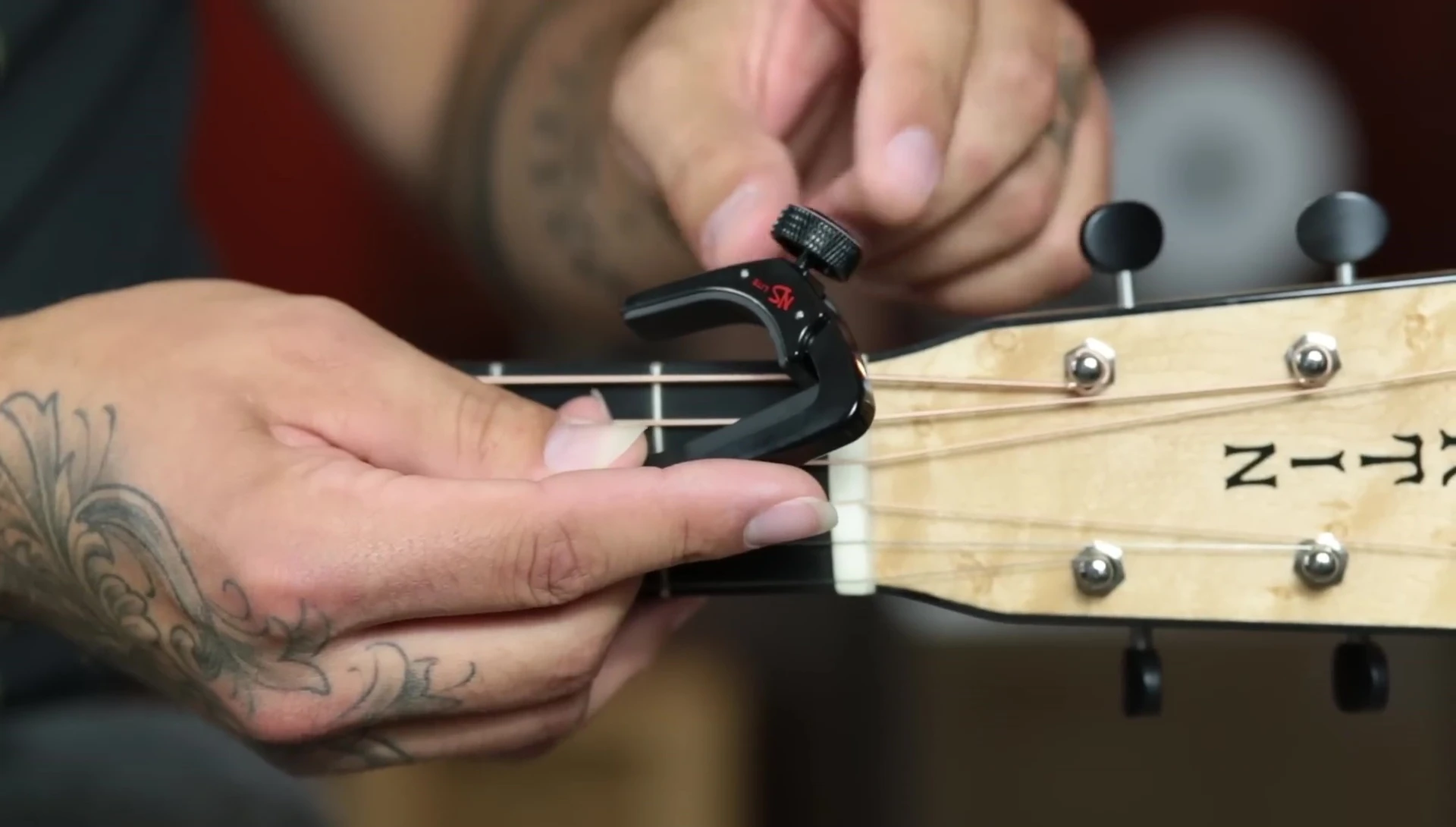 Showing the popped-off button on the screw.