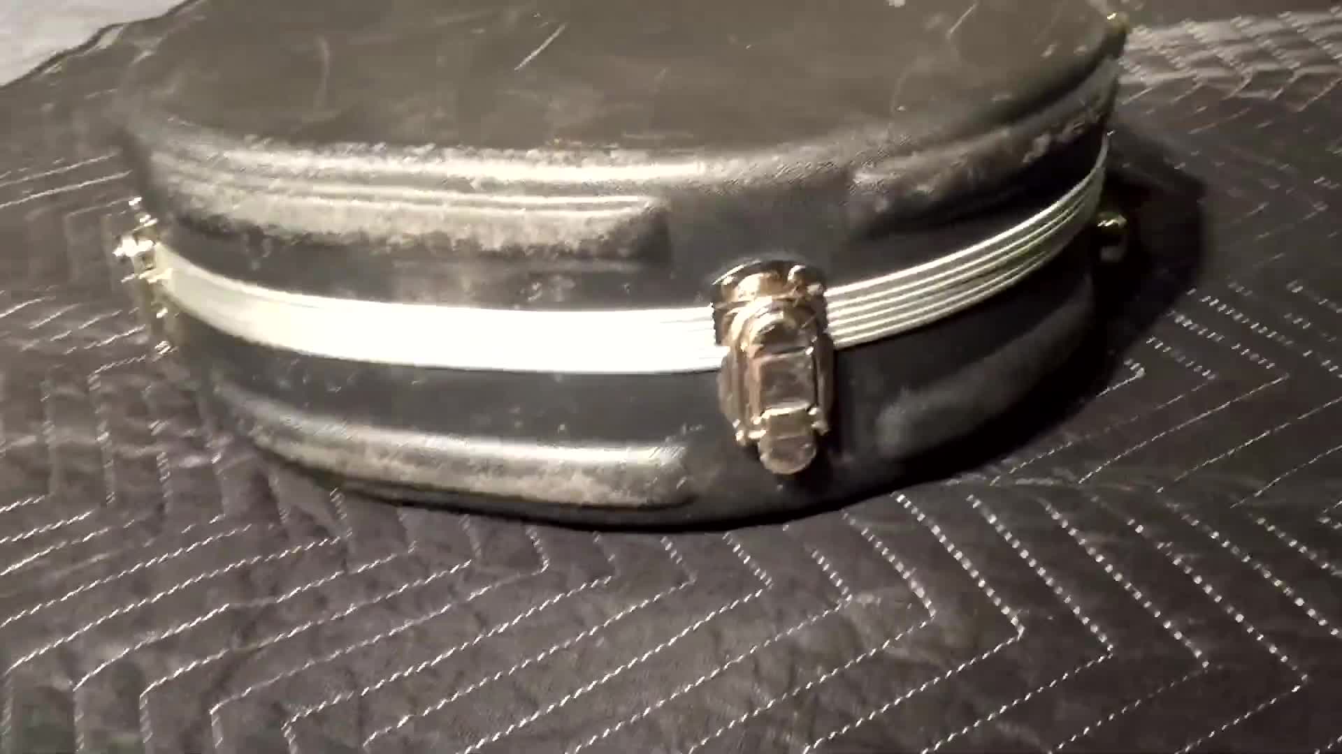 The case showing some signs of wear and tear.