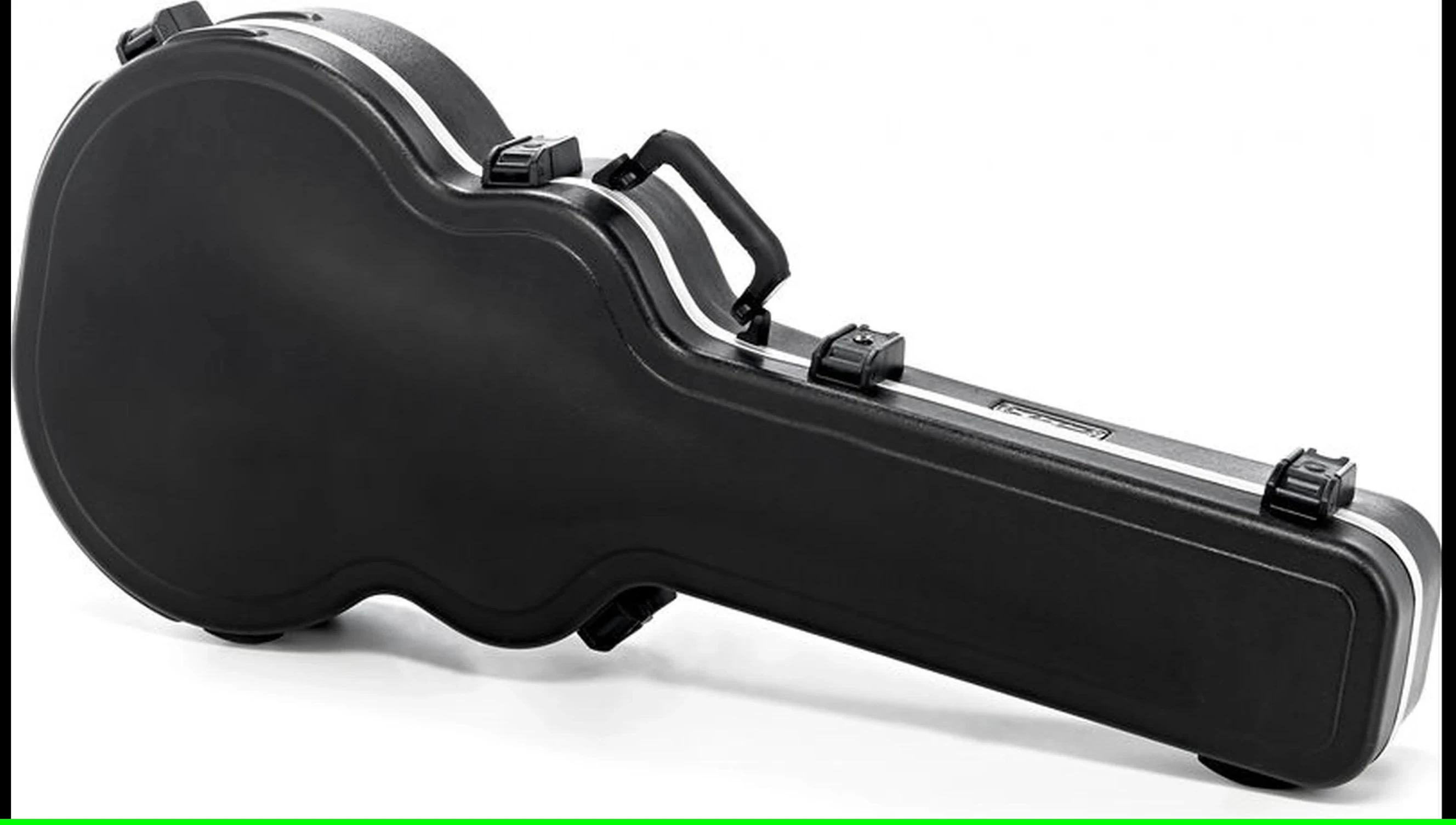 Close-up of the SKB 20 case exterior, showcasing its ABS plastic construction and aluminum frame.