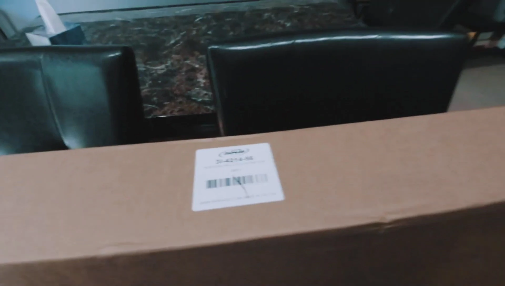 The SKB iSeries case arrives in its shipping box.