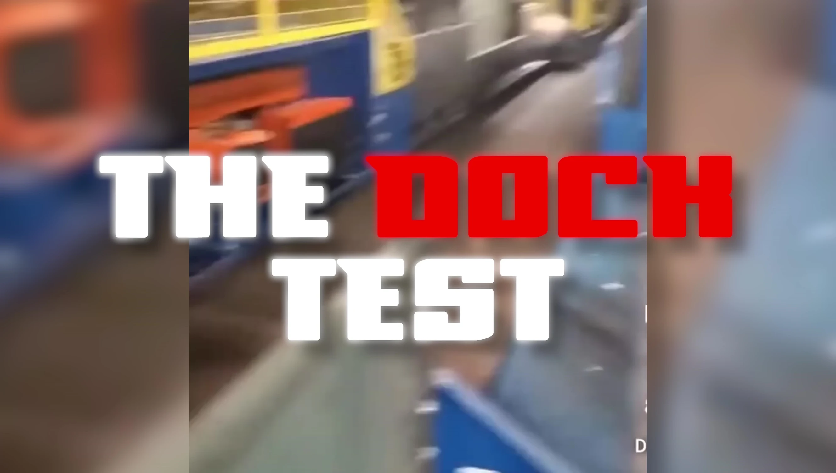 The loading dock test is setup.