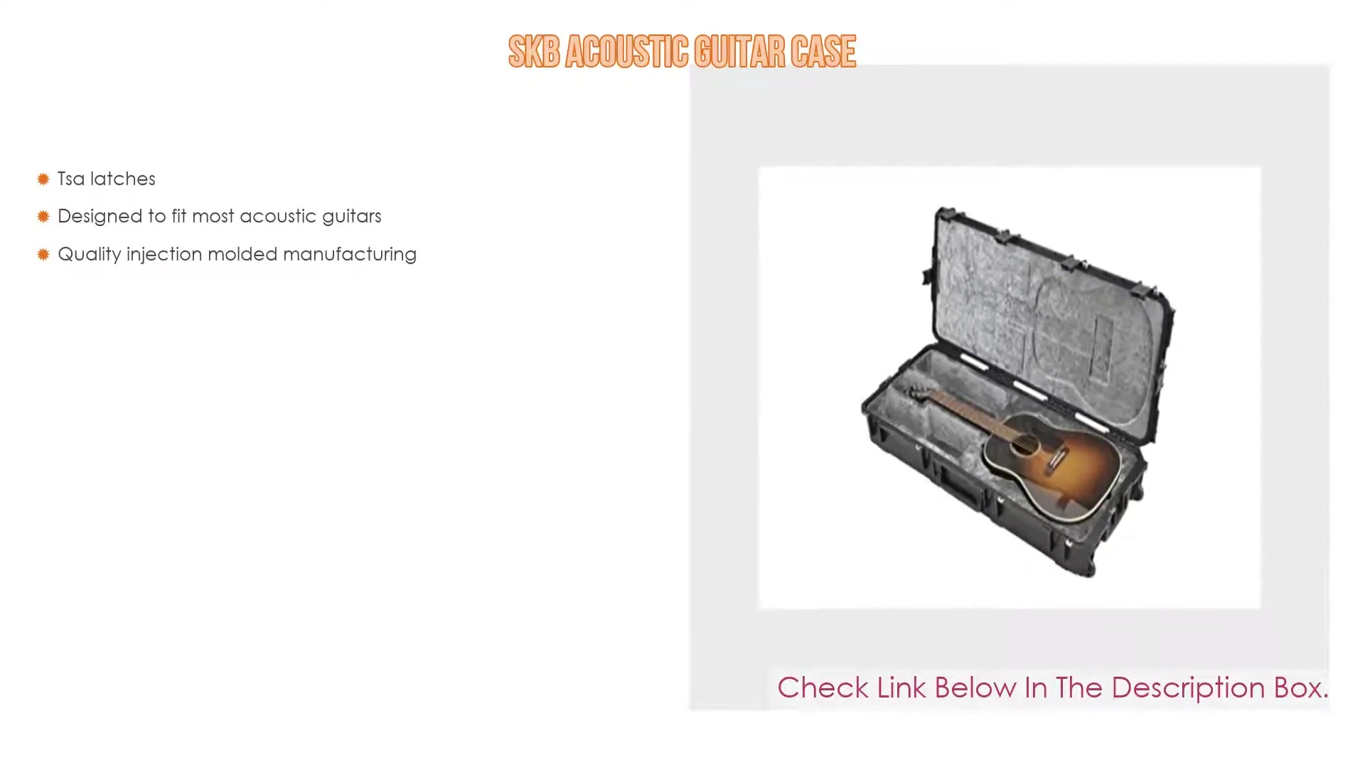 Highlighting the TSA-approved latches of the case.