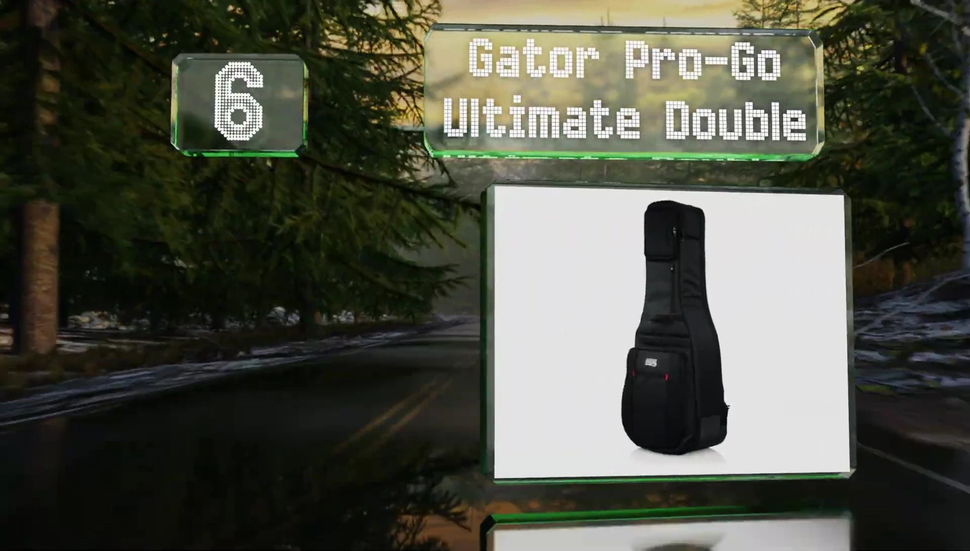 Gator Pro-Go Ultimate Double Guitar Case highlighting its dual compartments and durable construction.