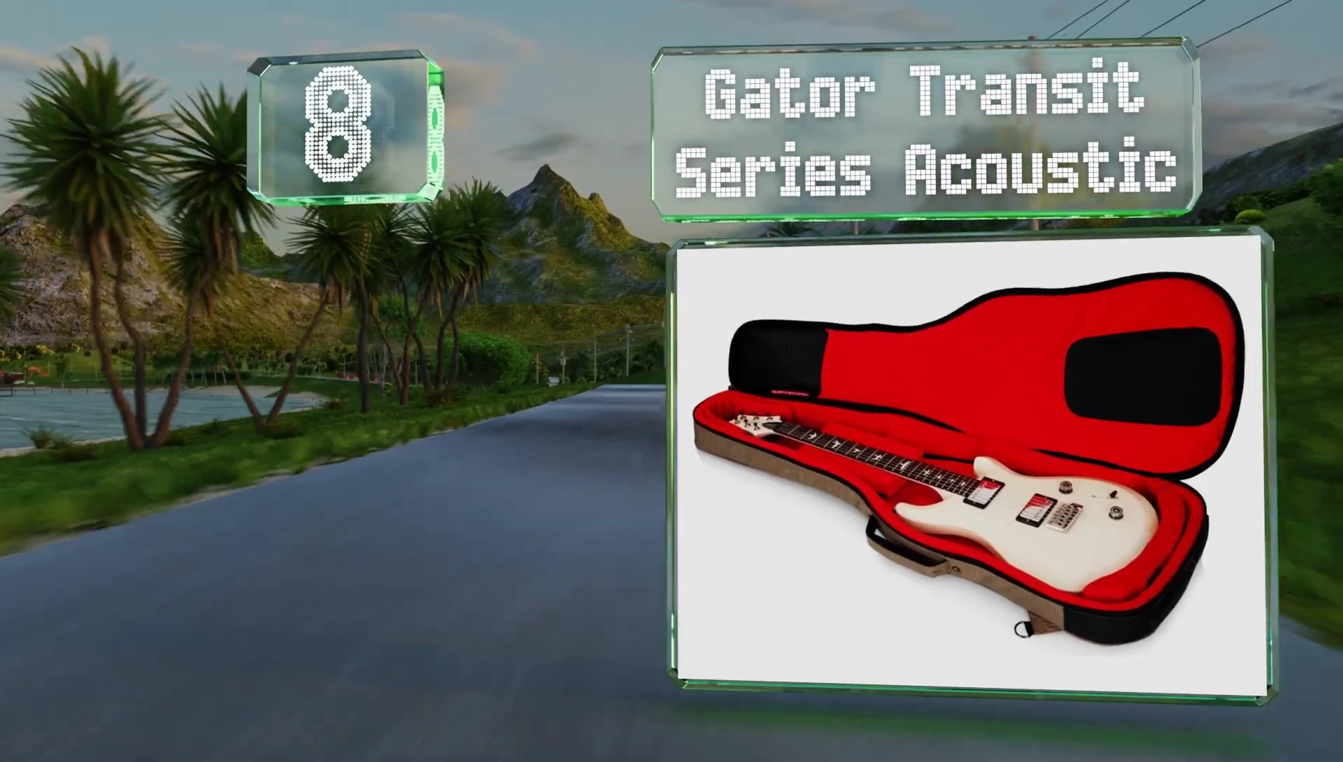 Gator Transit Series Guitar Case showcasing its plush interior and exterior design.