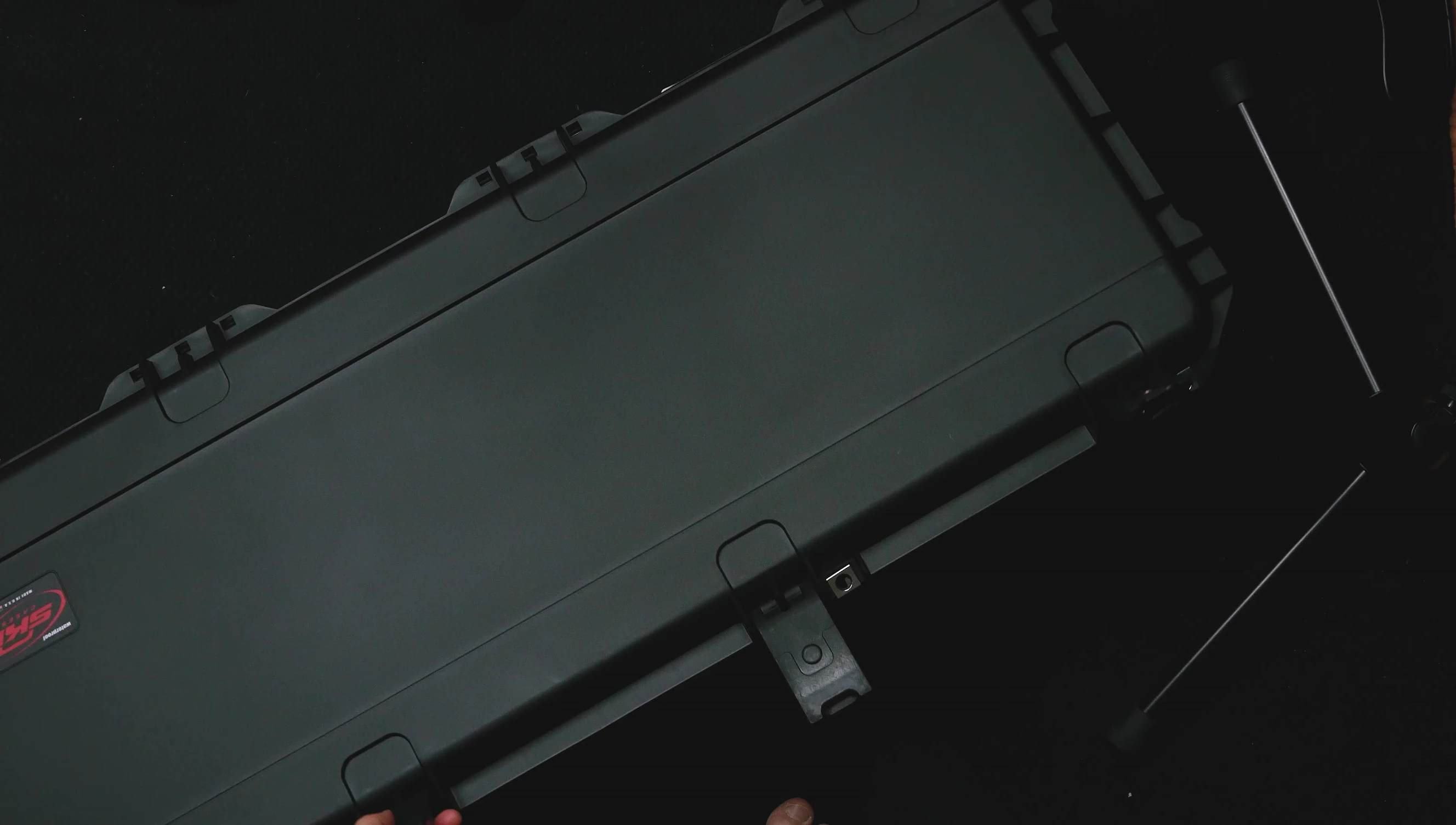 Interior of the case showcasing plush padding