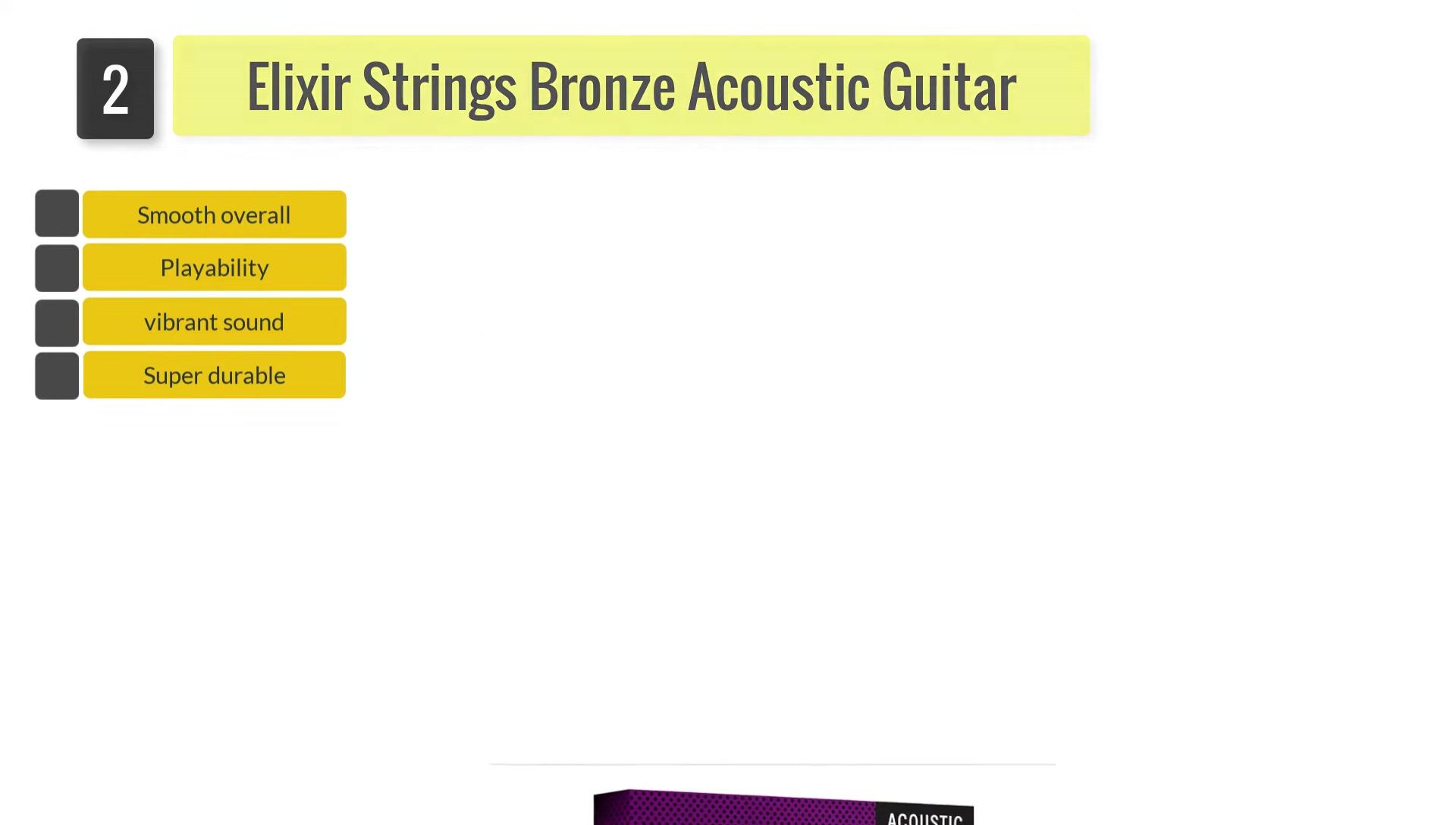 Elixir strings on a guitar