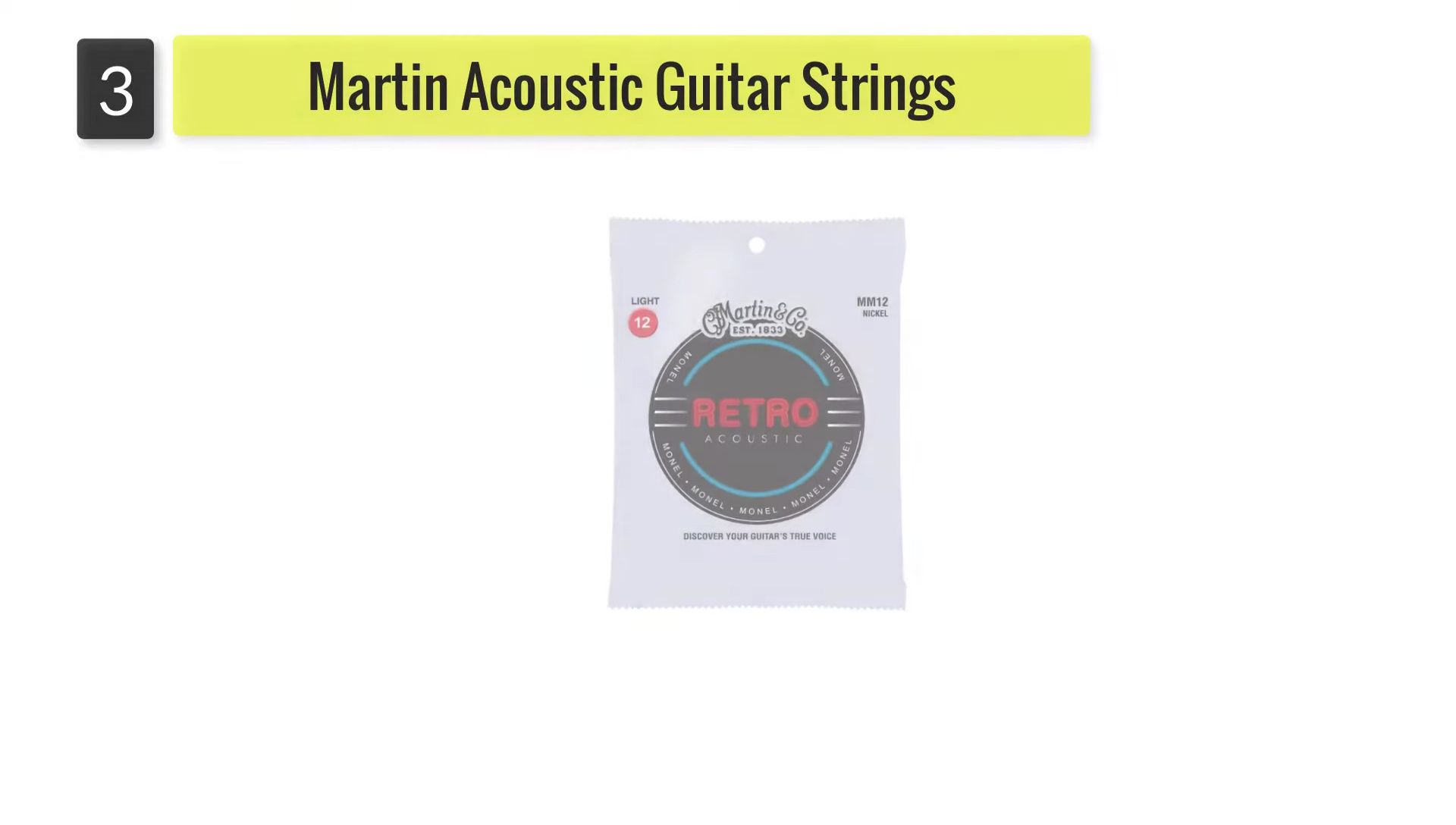Martin Acoustic Guitar Strings packaging