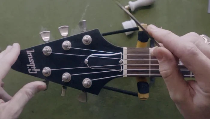 Alternatively, use a needle file to smooth the post, filing lightly and crossways.