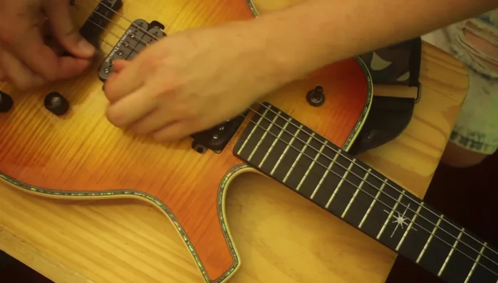 Repeat for all strings.