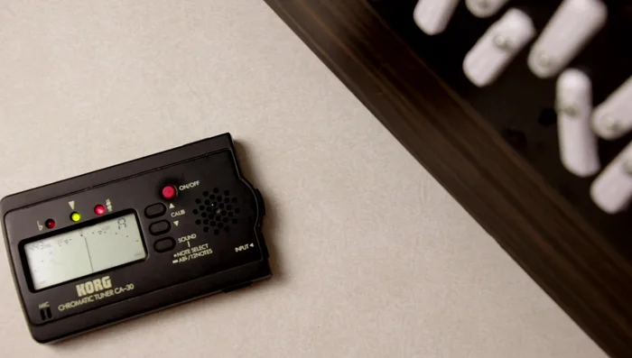 Use the calibrated tuner to tune your other instrument.