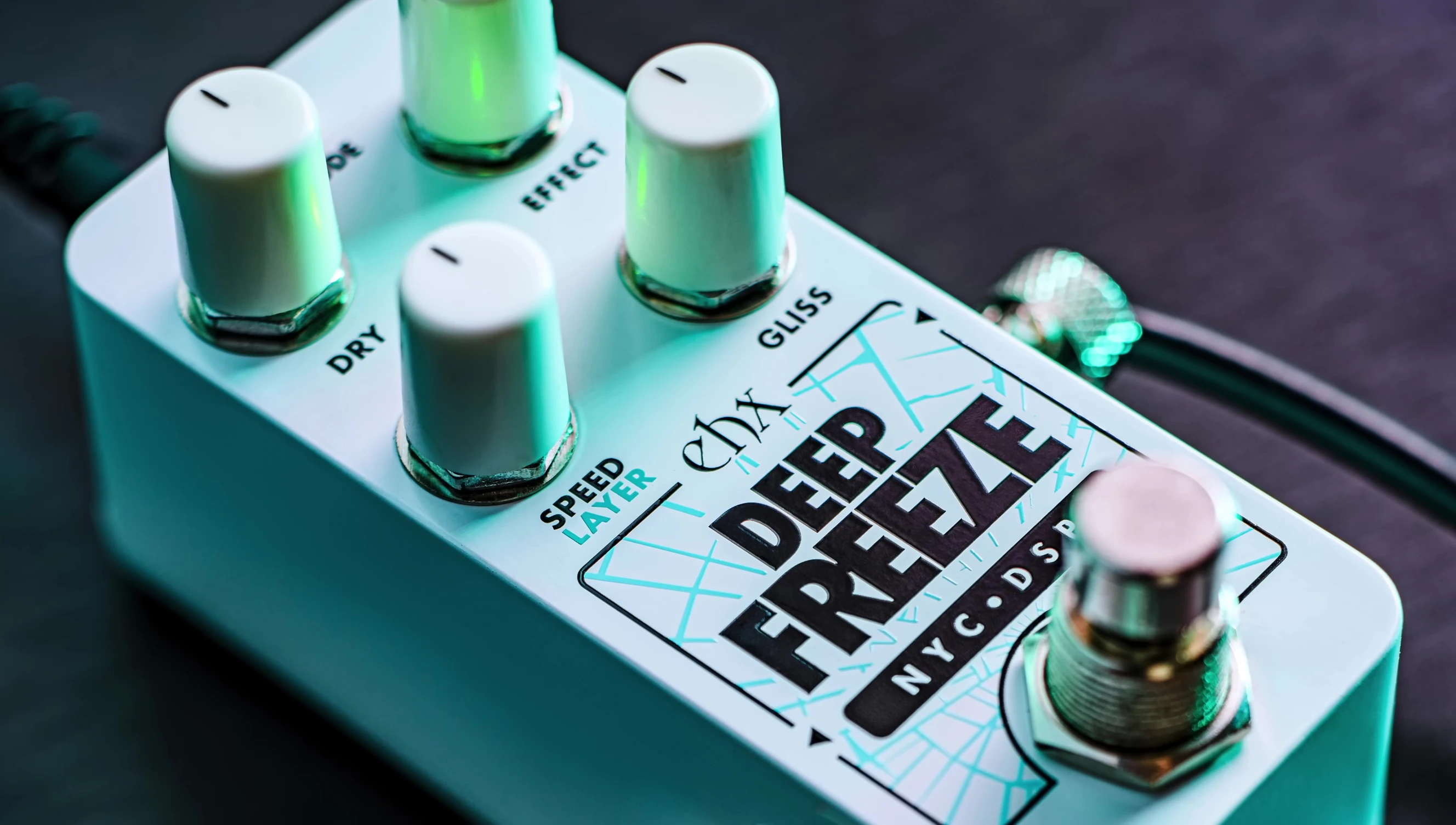 A musician using the Deep Freeze to create textural soundscapes.