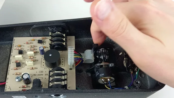 Apply silicone grease to the front and back of the rack. Work it in by rocking the pedal.