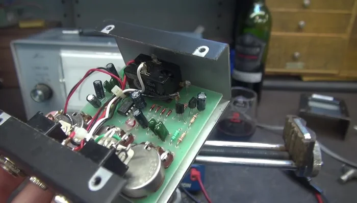 Remove the pedal's casing and circuit board.