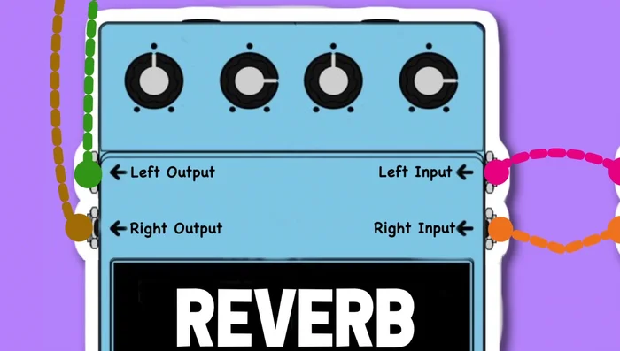 Connect the right output of the Reverb to the return on your right amp.