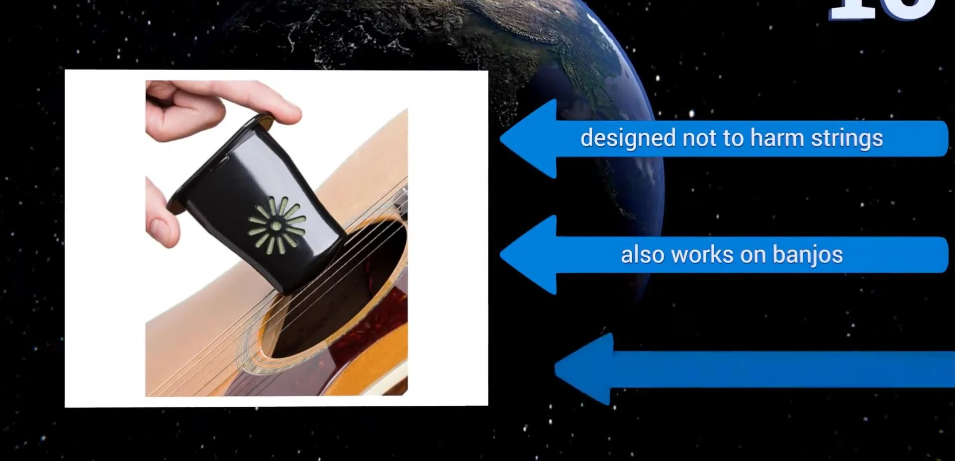 Music Pal humidifier in use on a guitar