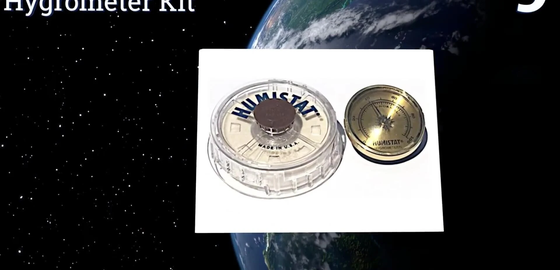 Humistat kit showing adjustable dial