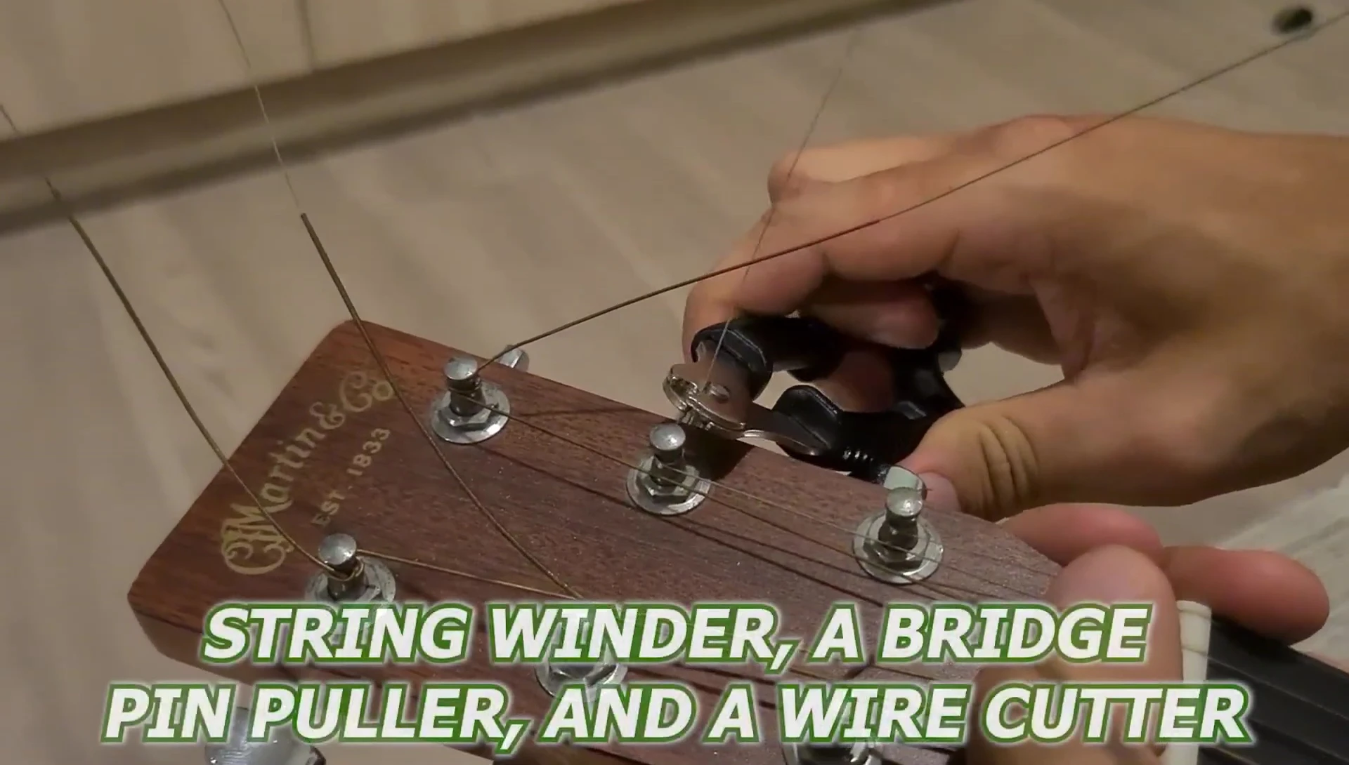 Close-up of the D'Addario Pro Winder showcasing its integrated features.