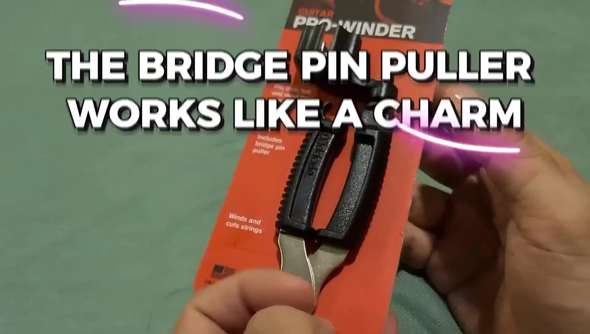 Using the bridge pin puller