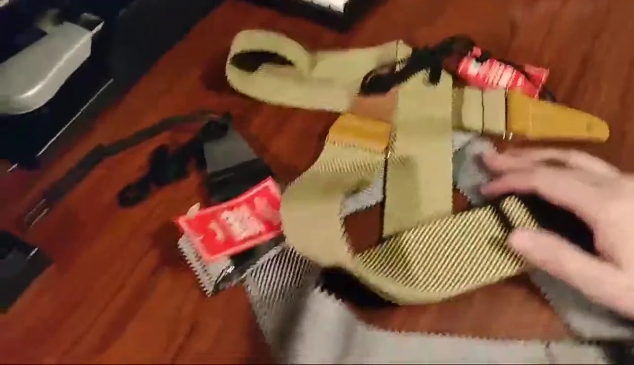 Final shot showing both straps together
