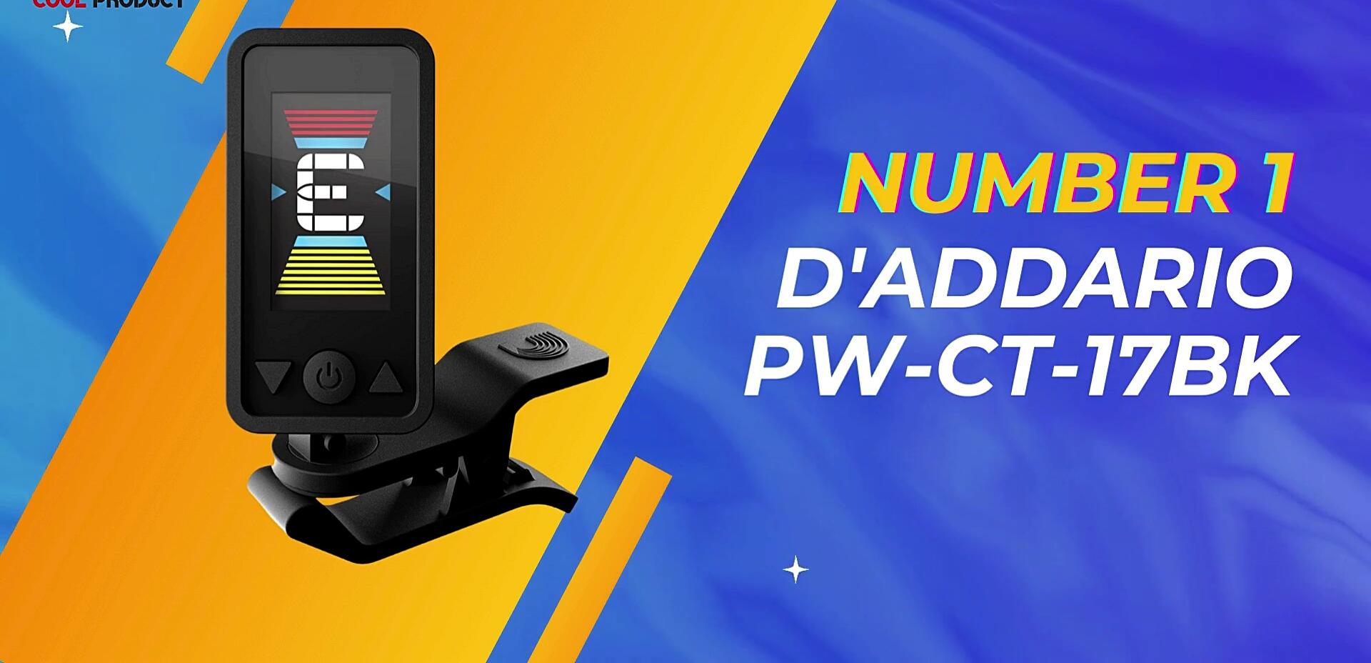 D'Addario PW-CT-17 BK Eclipse tuner