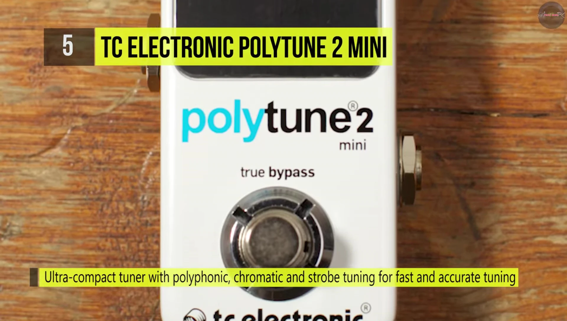 Close-up of the TC Electronic Polytune 2 Mini's display
