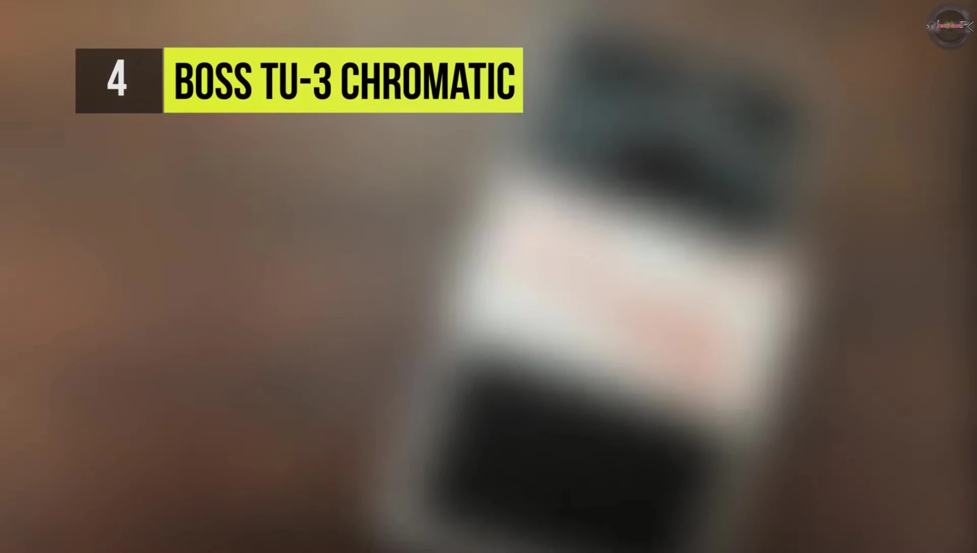 Close-up of the Boss TU-3 Chromatic Tuner's display