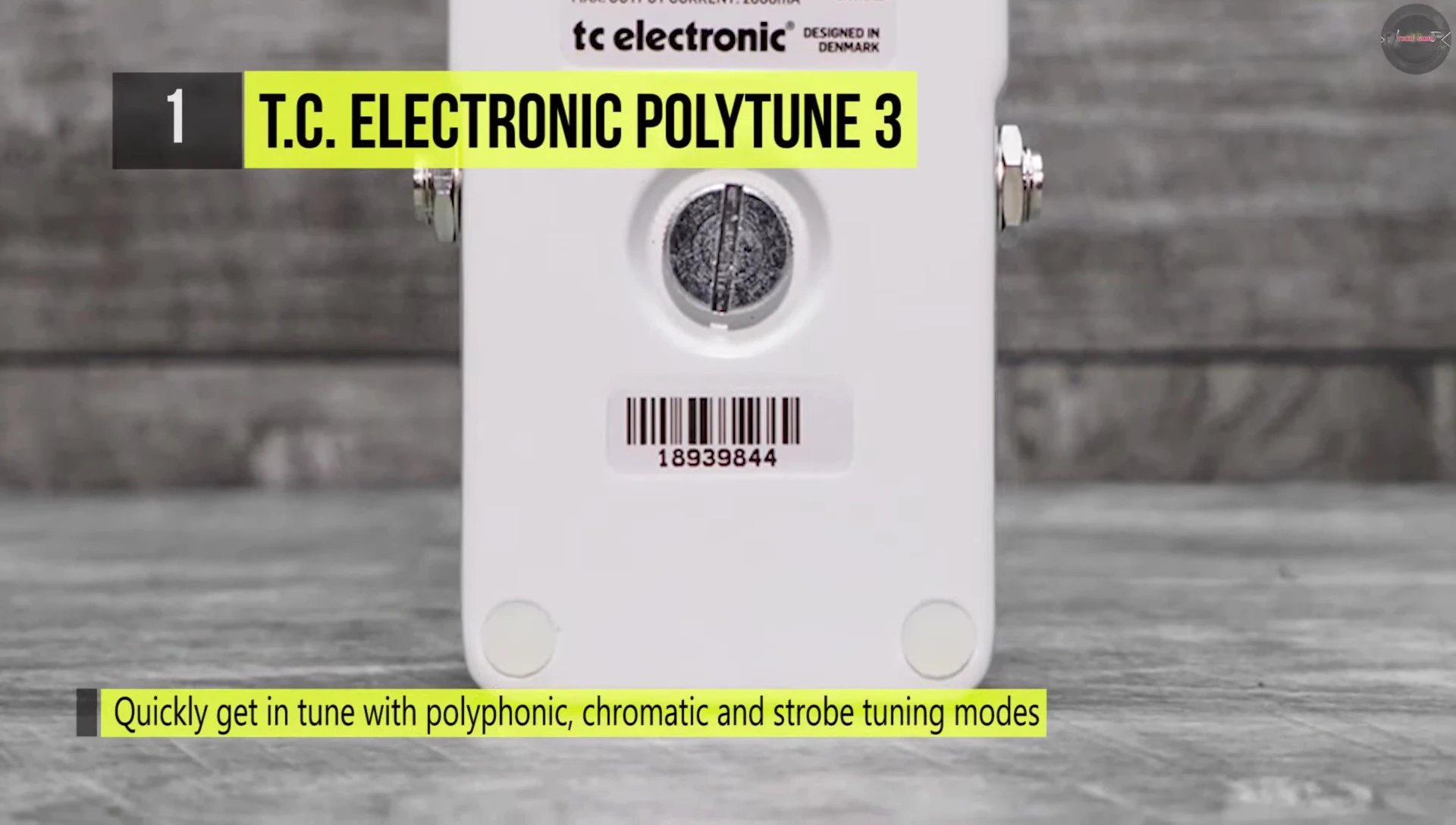 Close-up of the TC Electronic Polytune 3's display