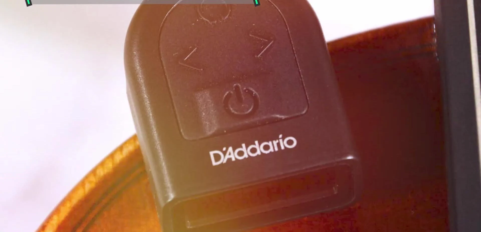 D'Addario NS Micro Tuner display showing tuning