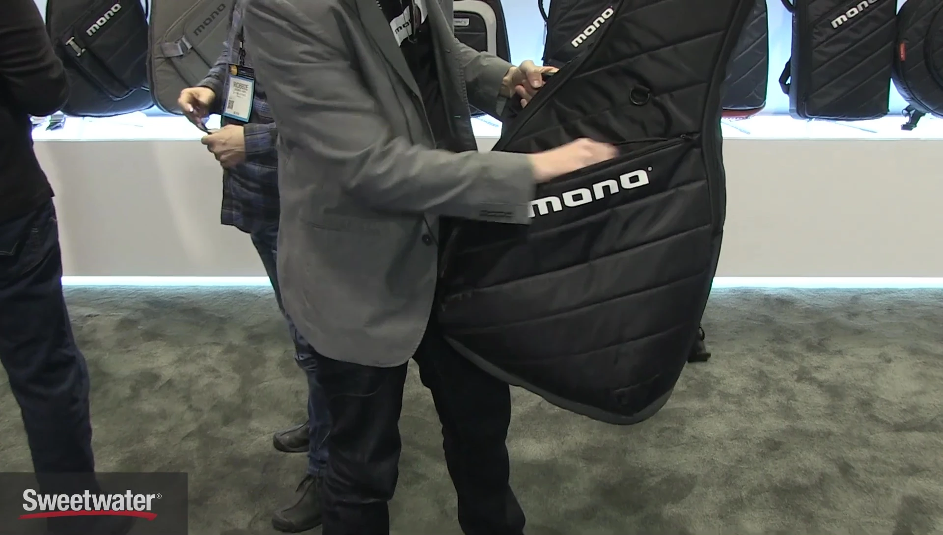 View of the internal storage pockets.