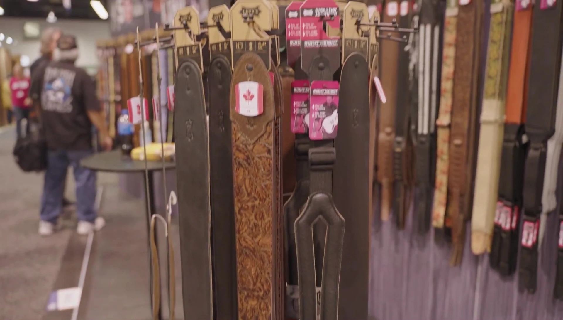 Showcase of various Levy's strap designs.