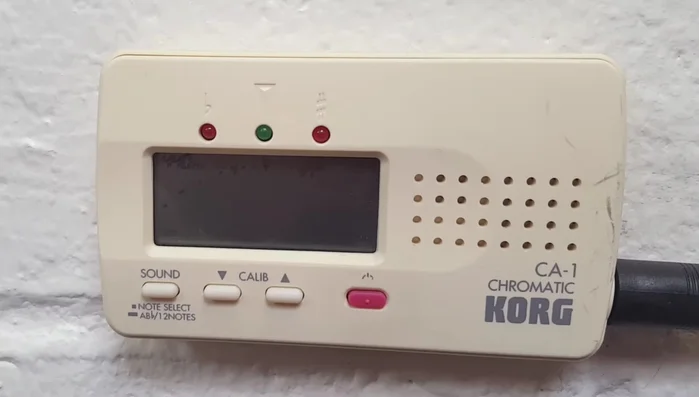 Turn the tuning key counterclockwise to raise the pitch, and clockwise to lower it.