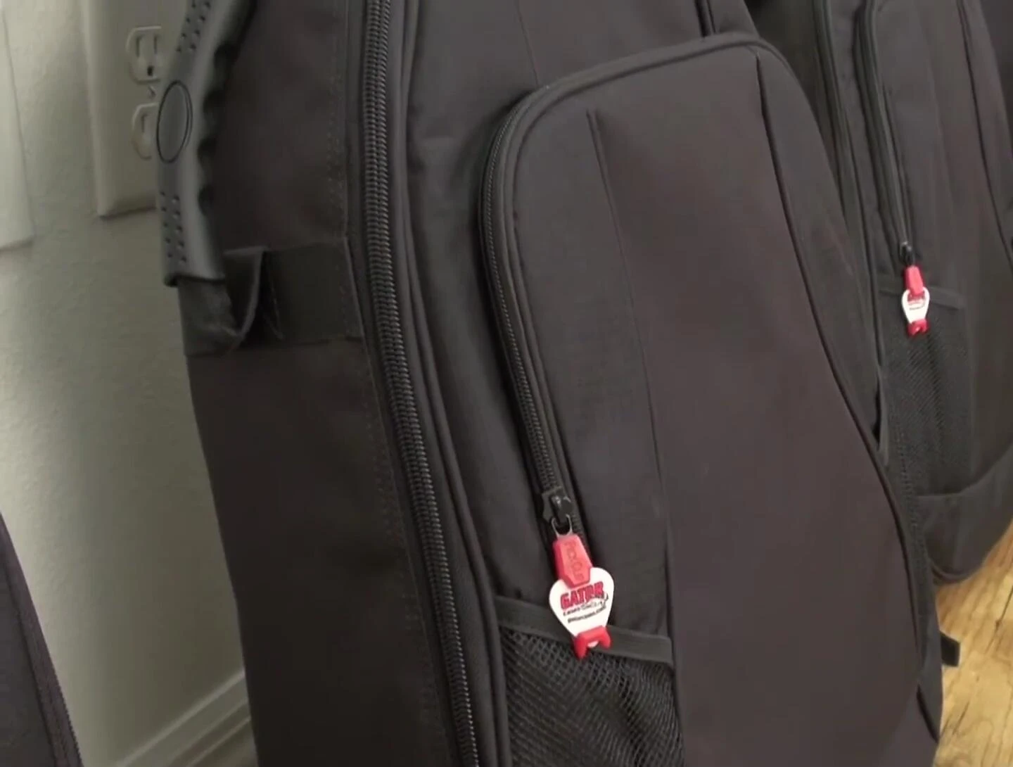View of the extra-large front pocket.