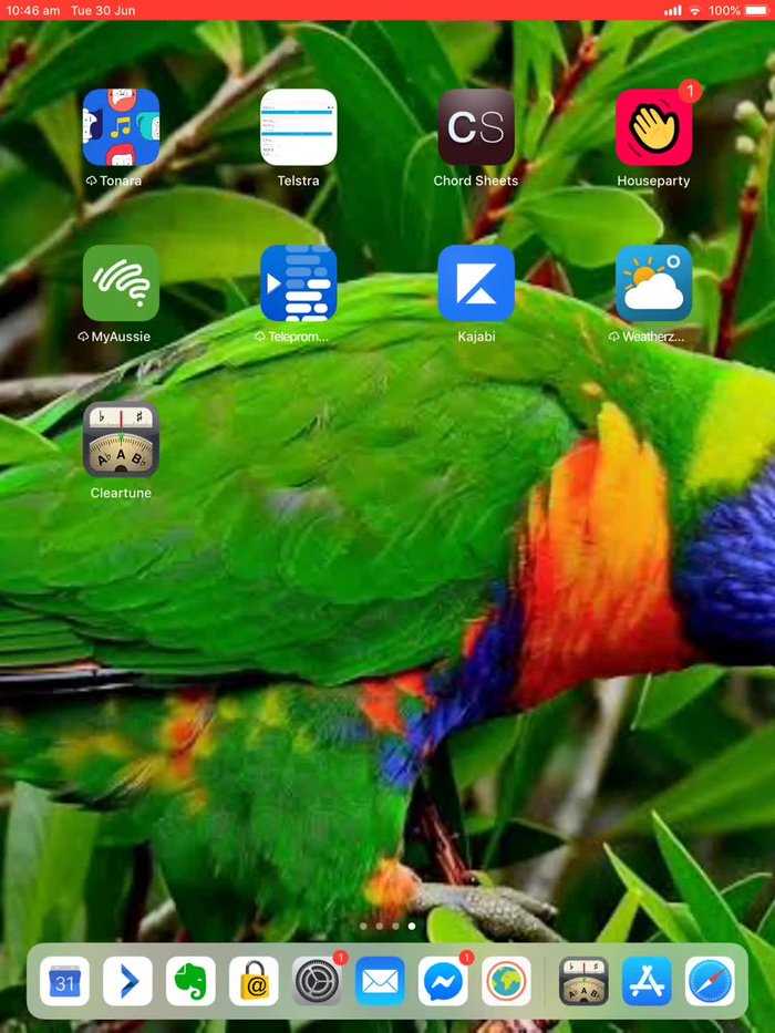 Activate the tuning fork symbol on the left-hand side.