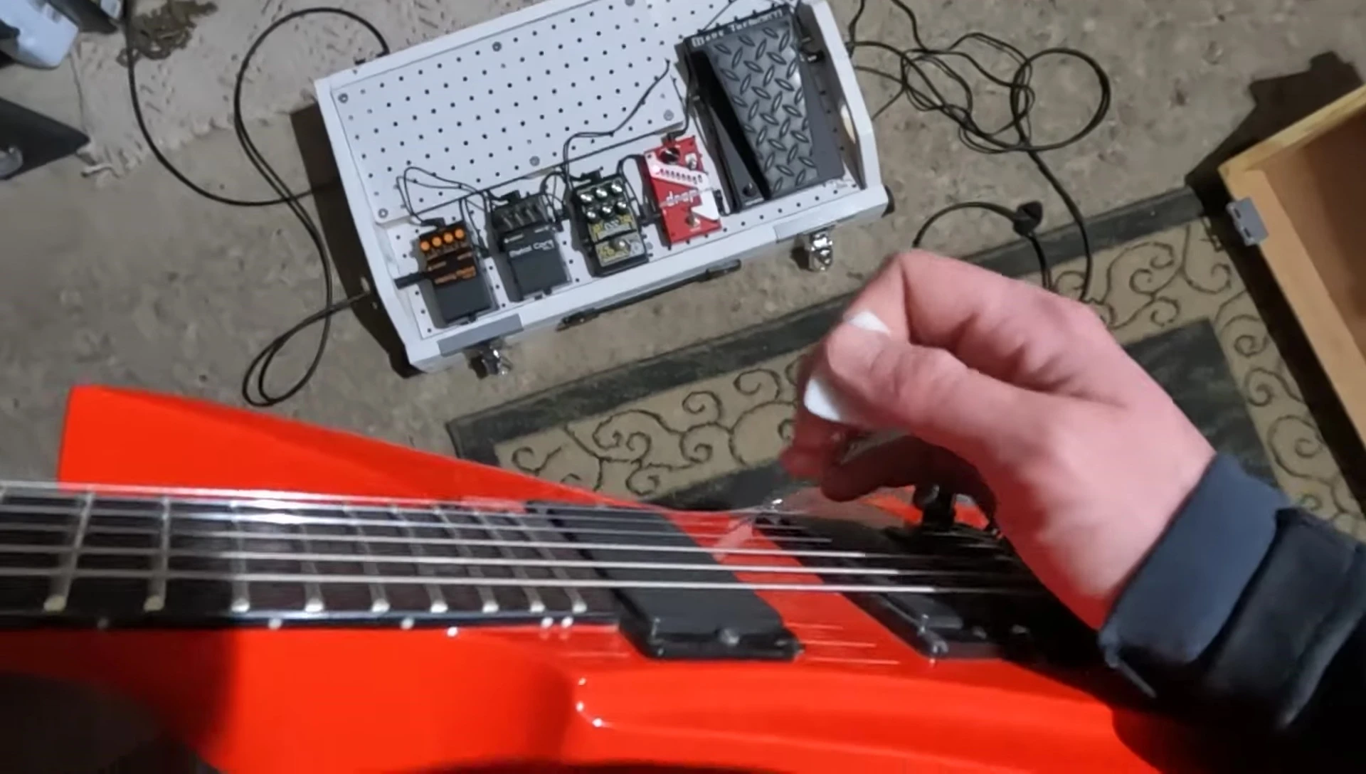 The guitarist reflects on the strings performance