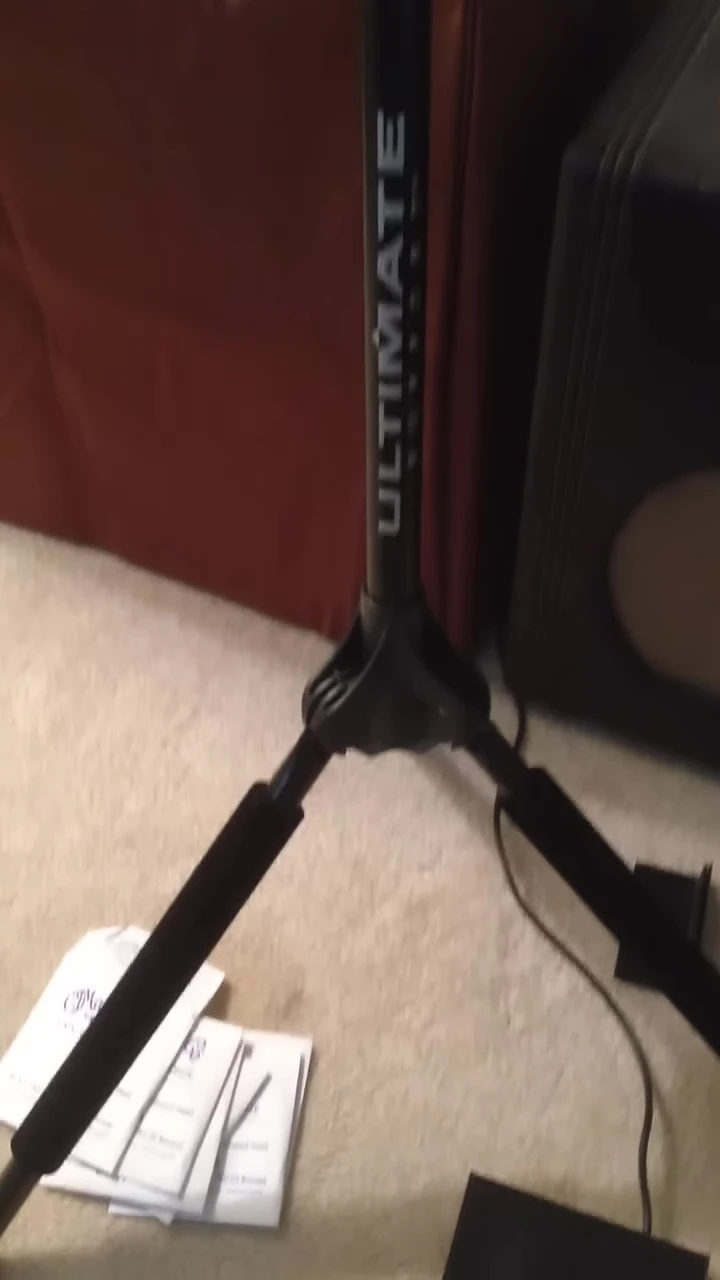 Close-up of the guitar stand's padding material