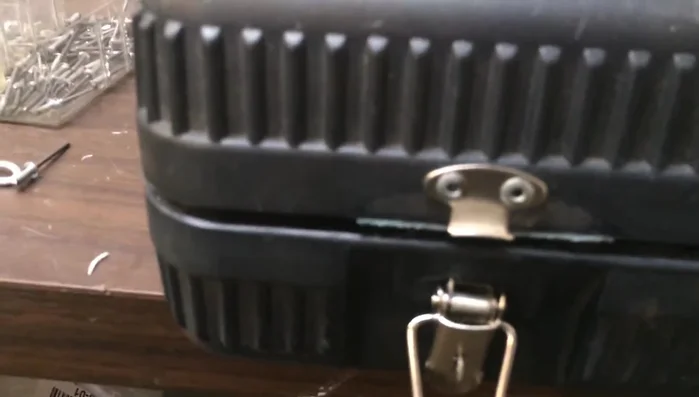 Install rivets in the top holes first.