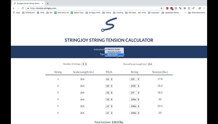 Set your desired tuning.
