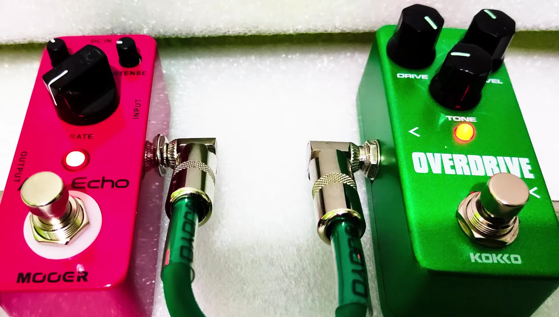 Close up of the user interacting with the pedal