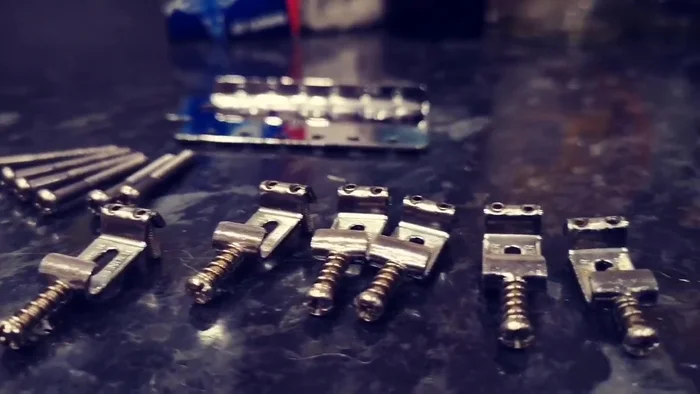 Polish the saddles with steel wool for a smooth finish.